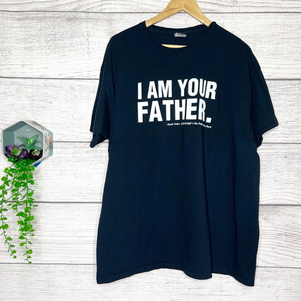 Star Wars Black “I Am Your Father” T-Shirt Size 2XL